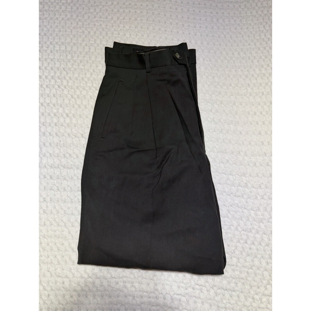 Italian Charcoal Super 100s Wool Dress Pants Made in Italy BIOS Gold‎ 36x32